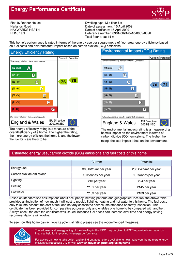 EPC Certificate