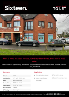 Office to rent, 130 Bury New Rd Manchester M25 0AA